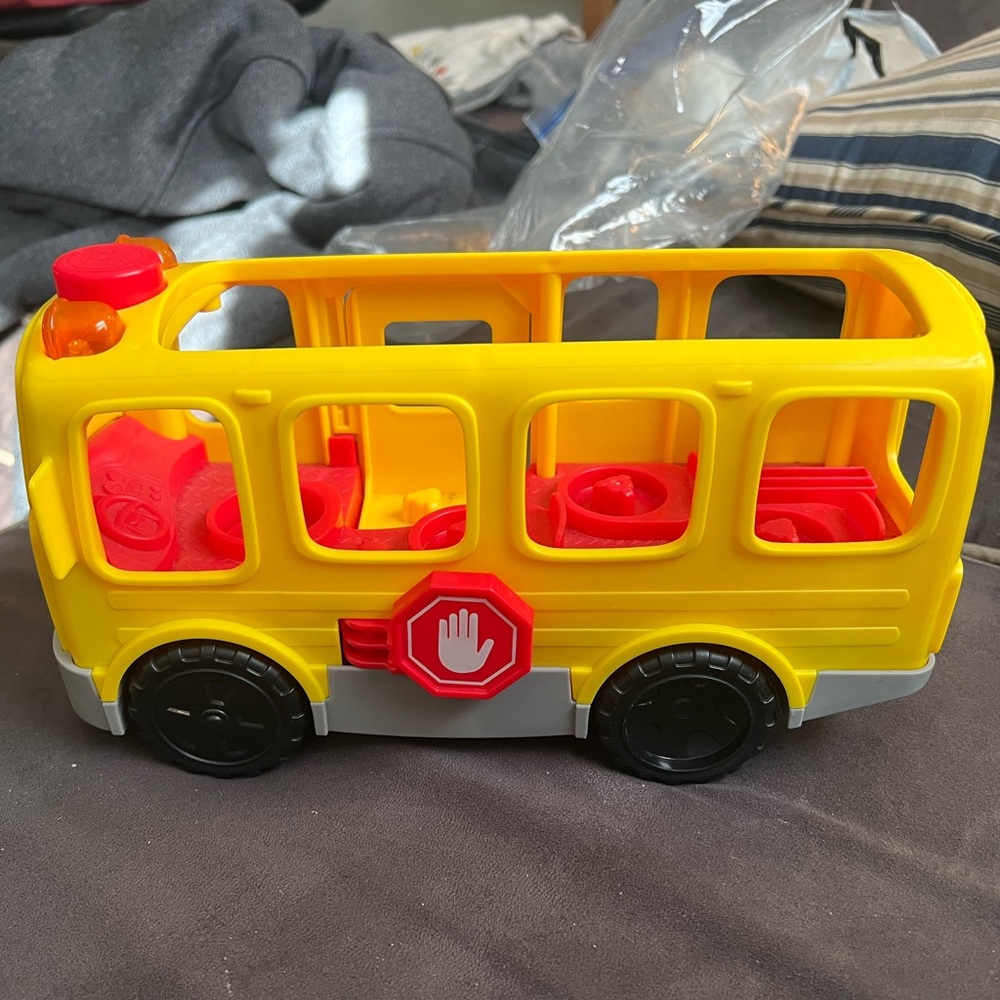 Little People Sit With Me School Bus with Lights, Sounds. Tested / Works
